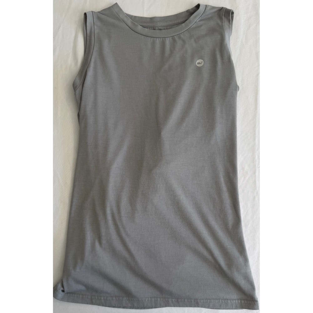 Vineyard Vines Performance Tank Top Womens XS Gray Twist Back Sleeveless Logo